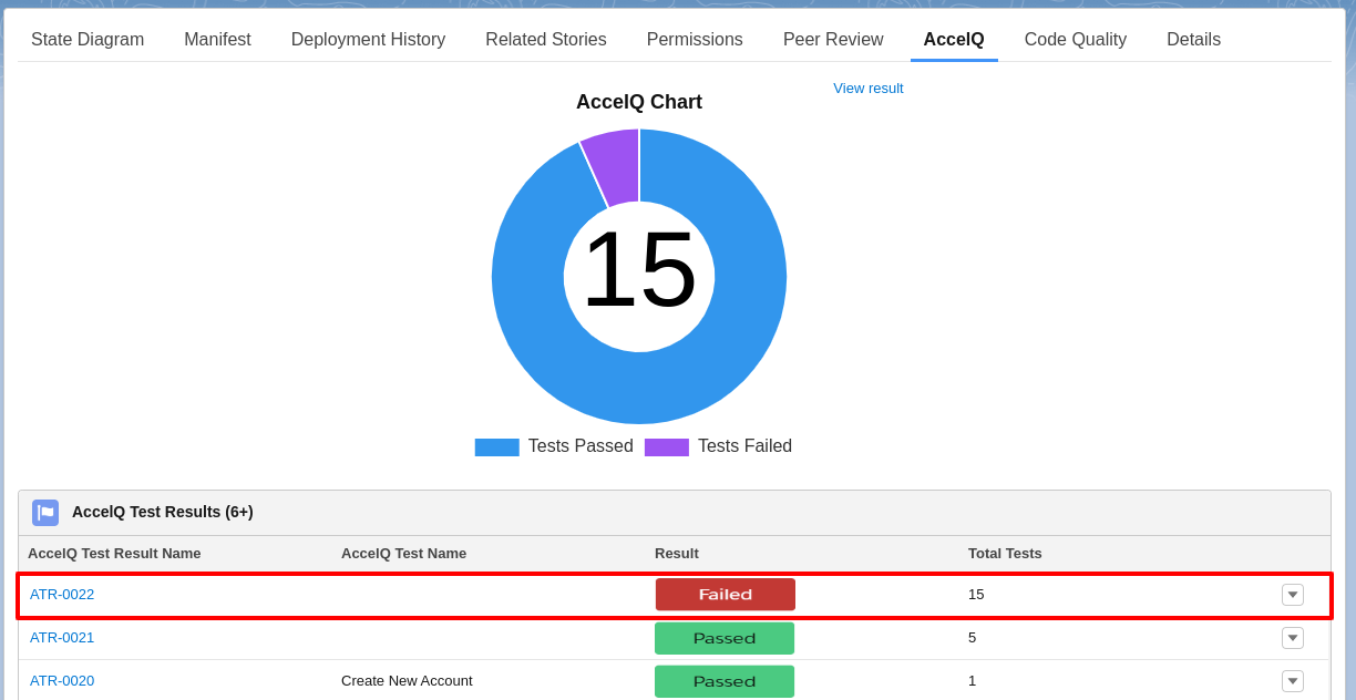 Support for AccelQ Regression Testing Tool